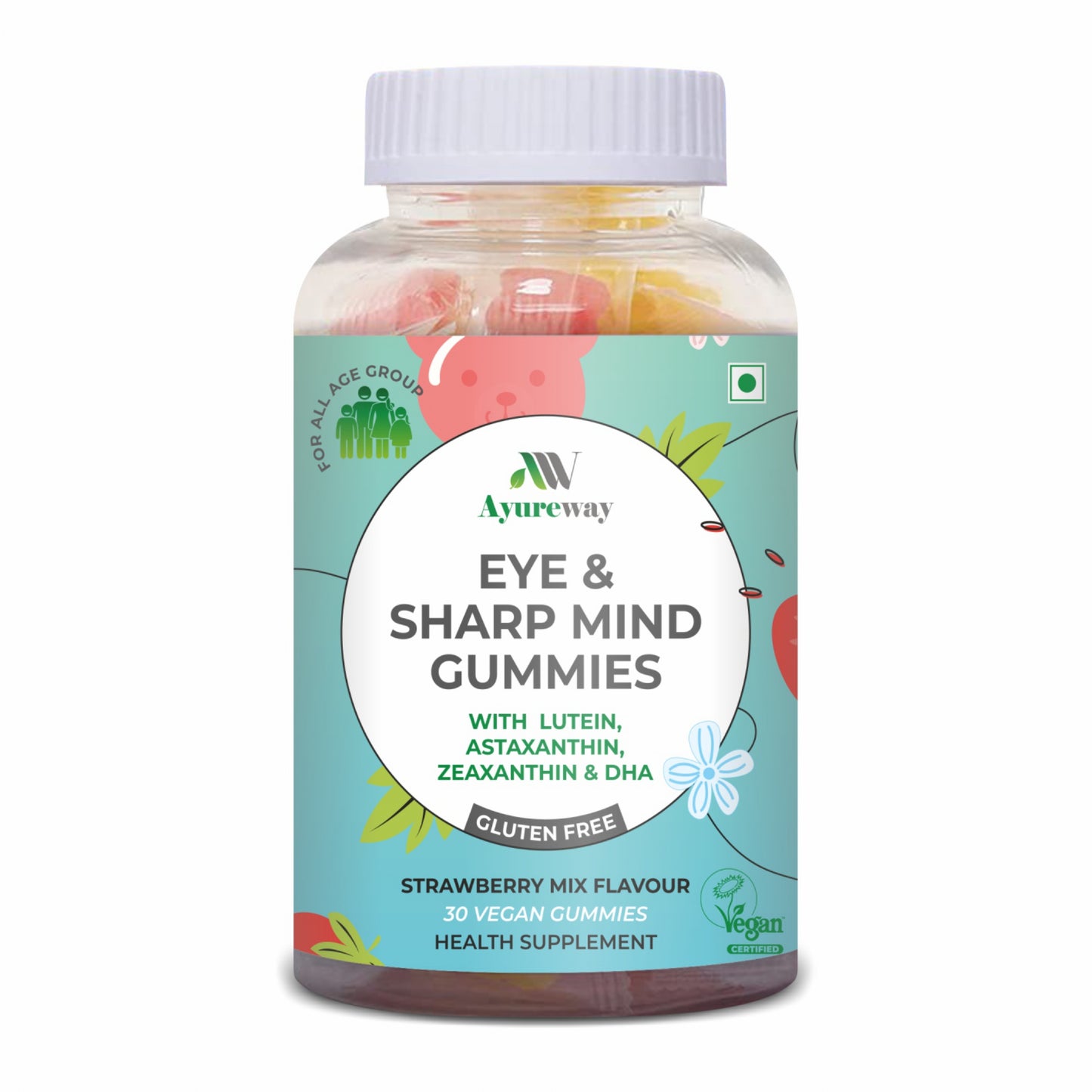 Ayureway Eye &amp; Sharp Mind Gummies – Nourishment for Vision Brain Health!